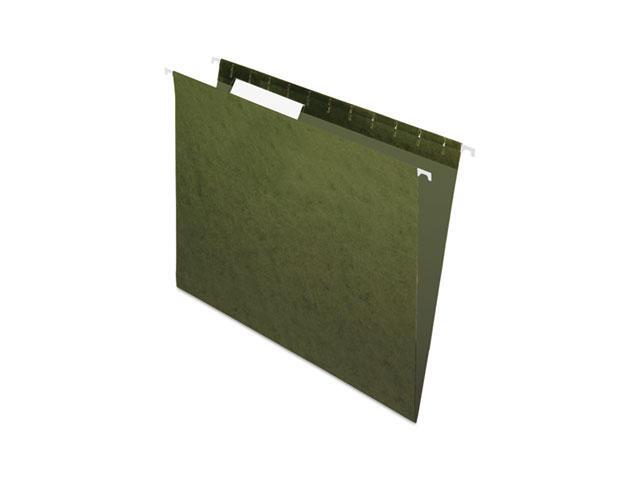 Pendaflex Essentials Colored Hanging Folders 1/3 Tab Letter Standard Green 25/Box 81601