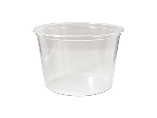 Fabri-Kal 9505102 Microwavable Deli Containers, 16 Oz, Clear, 500/Carton