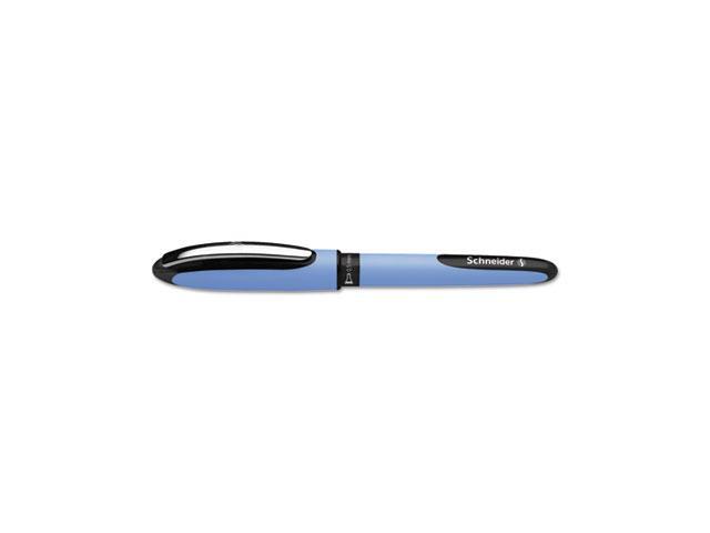 One Hybrid Gel Pen Stick Fine 0.5 mm Black Ink Blue Barrel 10/Box 183501