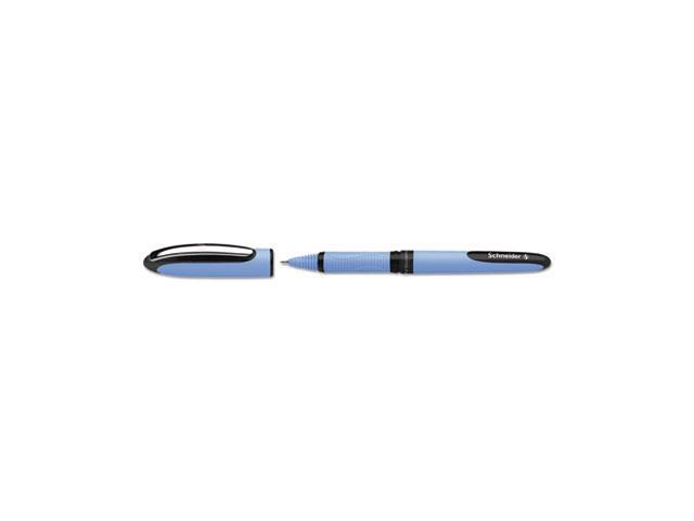 One Hybrid Gel Pen Stick Fine 0.5 mm Black Ink Blue Barrel 10/Box 183501