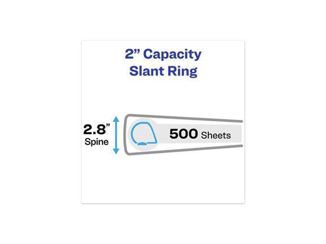 Avery 11' x 17' Heavy-Duty View Binders Slant Rings 1 1/2' Cap White 72125