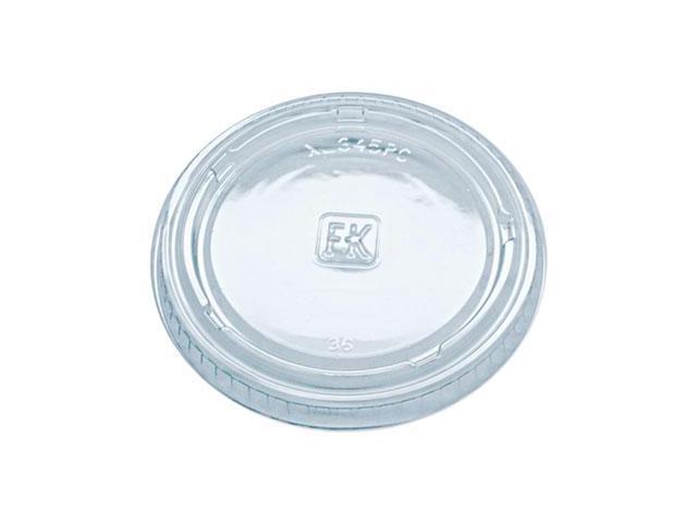 Fabri-Kal Portion Cup Lids Fits 3.25-5.5oz Cups Clear 2500/Carton XL345PC