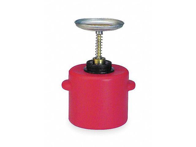 EAGLE MFG P714 Plunger Can 1 gal Polyethylene Can, Brass Plunger, 5 1/4 in