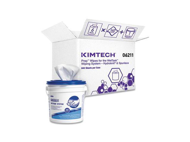 KIMTECH PREP Wipers for Disinfectants Sanitizers, 12 x 12 1/2, White,