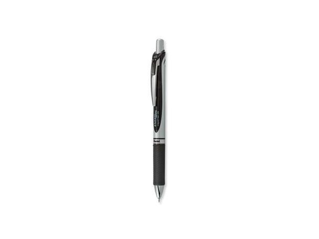 Pentel EnerGel RTX Retractable Liquid Gel Pen, Extra Fine Line, Needle Tip, Black Ink,12 pack (BLN73-A)