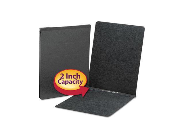 Smead End Opening PressGuard Report Cover Prong Fastener Letter Black 81124