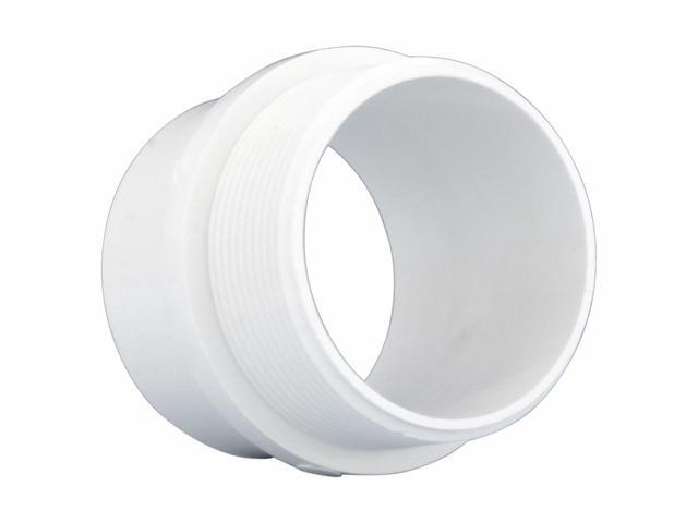 ZORO SELECT 06366 PVC Male Adapter, MNPT x Spigot, 3 in Pipe Size