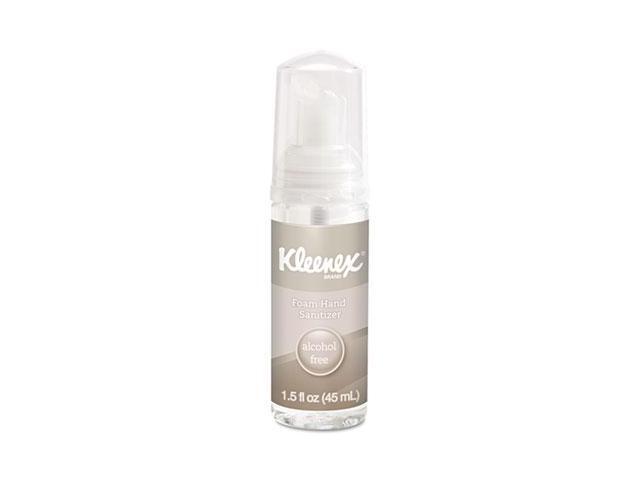 KLEENEX 34136 Alcohol-Free Foam Hand Sanitizer, 1.5 oz, Clear, 24/Carton
