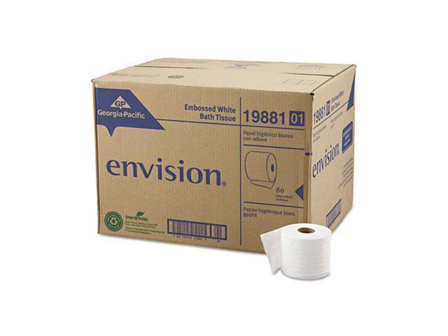 Georgia Pacific GPC 198-81/01 Envision Embossed Bathroom Tissue - 80 Rolls per Case