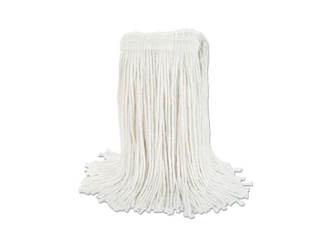 Boardwalk Banded Rayon Cut-End Mop Heads White 24 oz 1 1/4' Headband 12/Carton RM03024S