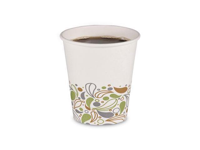 Deerfield Printed Paper Hot Cups, 10 oz, White/Yellow/Green/Purple BWKDEER10HCUP