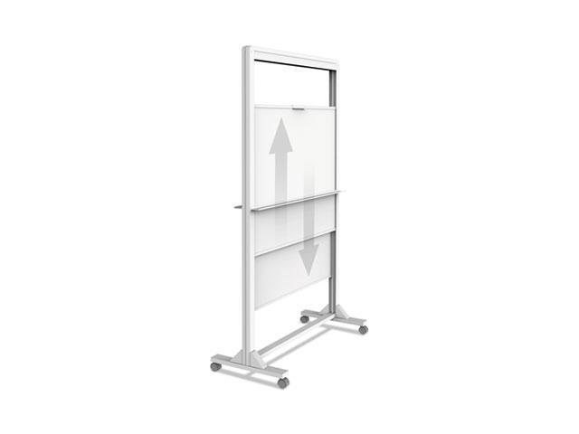 Quartet Mobile Easel 2-sided Magnetic 45-2/3'Wx77-1/20' White ECM4068DT
