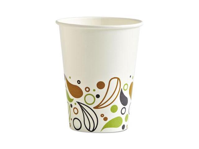 Deerfield Printed Paper Cold Cups, 12 oz, White/Yellow/Green/Purple BWKDEER12CCUP