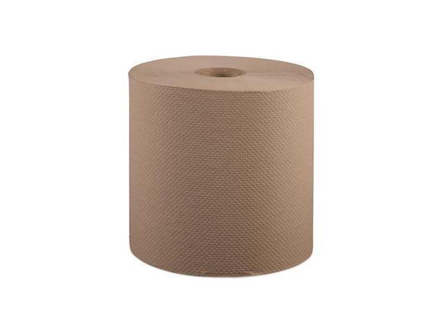 WINDSOFT Nonperforated Roll Towels 8' x 800ft Brown 6 Rolls/Carton 12806