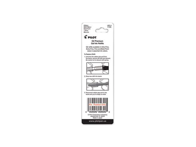 Pilot Gel Refills Bold 2/PK Blue 77290