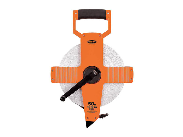 Keson Long Tape Measure,1/2 In x 50m,Pumpkin OTR-50M