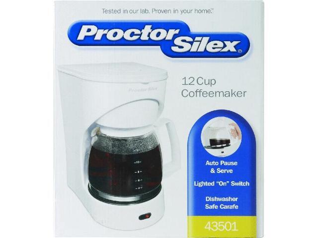 Proctor Silex 43501PS 12-Cup Coffee Maker White