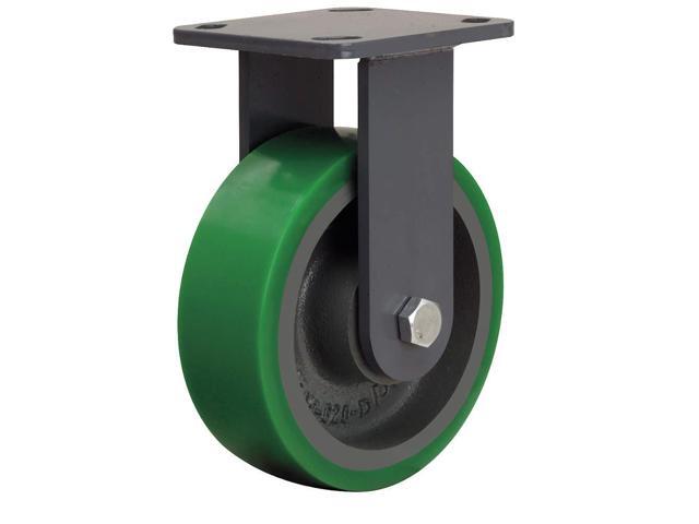 ZORO SELECT 5VG64 Plte Caster,Rgd,Poly,6 in.,1250 lb.