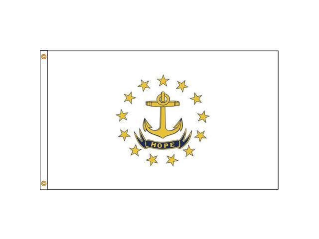 ANNIN FLAGMAKERS 144770 Rhode Island Flag,4x6 Ft,Nylon