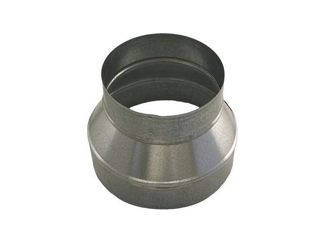 GREENSEAM GRR5P4PGA26 Round Duct Reducer, 5 in x 4 in Duct Dia, Galvanized