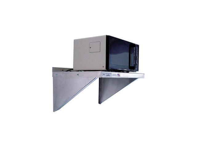NEW AGE INDUSTRIAL 95883 Aluminum Wall Shelf, 24'D x 24'W x 13-1/4'H, Silver