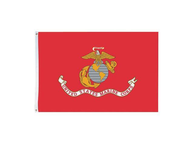 ANNIN FLAGMAKERS 603 US Marine Corps,5x8 Ft,Nylon
