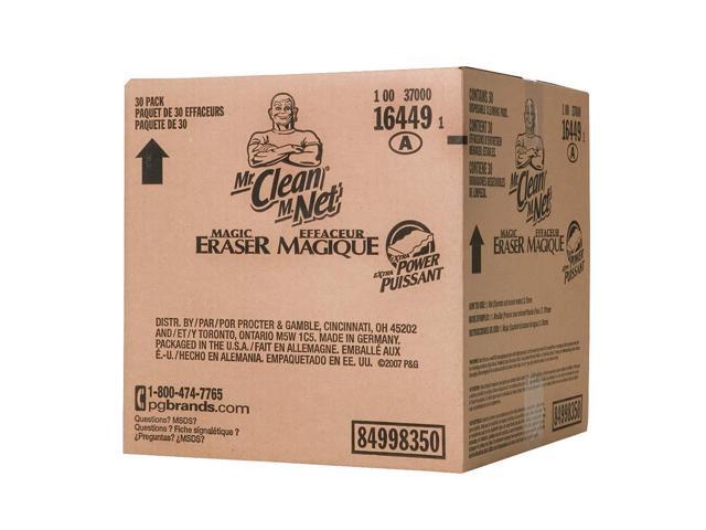 Mr. Clean 16449, Magic Eraser Extra Power, 4 3/5' x 2 2/5', 7/10' Thick, White, 30/Carton