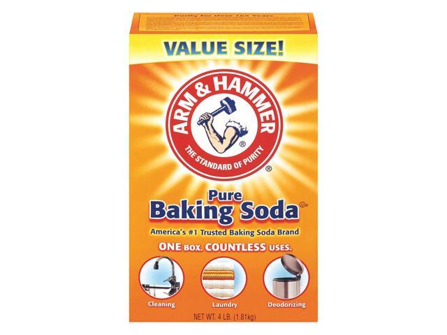 Photos - Other sanitary accessories Arm & Hammer ARM AND HAMMER 33200-01170 Baking Soda, 4 lb., Odorless, Box, PK6 