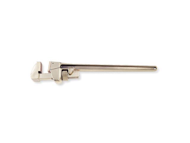 AMPCO SAFETY TOOLS W-213AL 18 in L 3 3/16 in Cap. Aluminum Straight Pipe Wrench