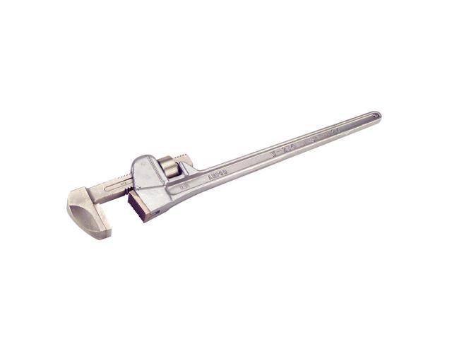 AMPCO SAFETY TOOLS W-211AL 10 in L 2 1/2 in Cap. Aluminum Straight Pipe Wrench