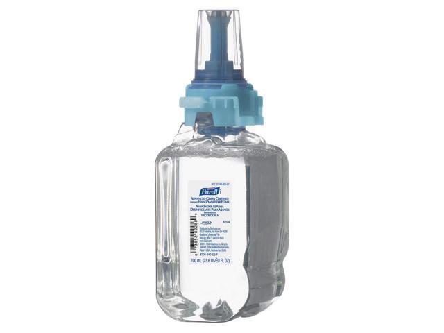 Purell 870504CT Advanced Instant Hand Sanitizer Foam, ADX-7, 700 ml Refill, 4/Carton, 1 Carton