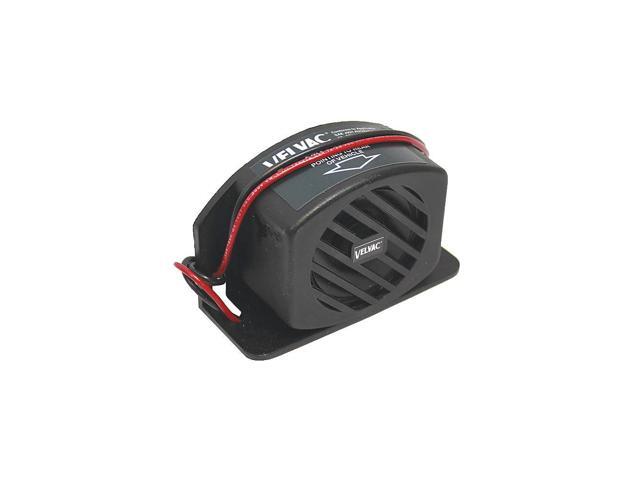VELVAC 697107 Back up Alarm,107dB,Black,2-7/16 In H