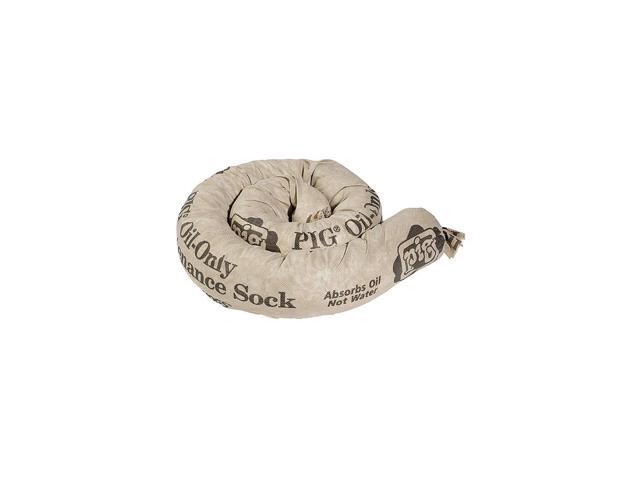 PIG SKM500 Absorbent Sock, Absorbs 30 gal. Oil-Based Liquids, PK 30,Tan