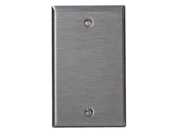 1-Gang Stainless Steel BLANK Cover Wallplate Box Mount 84014