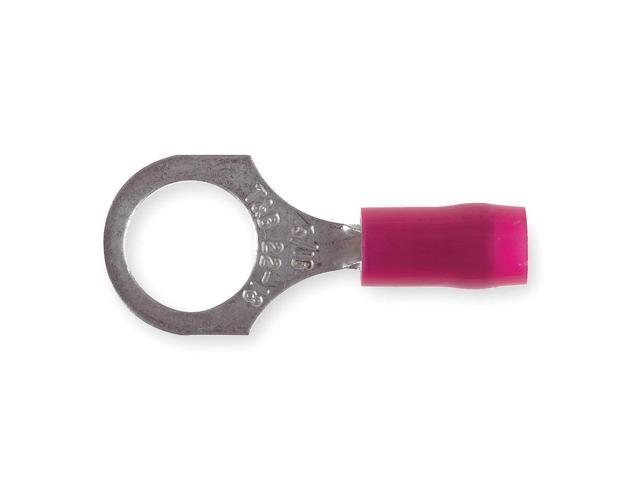 STA-KON RA18-516 Ring Terminal, 5/16 in Stud Size, 16 AWG, 600 V, Nylon