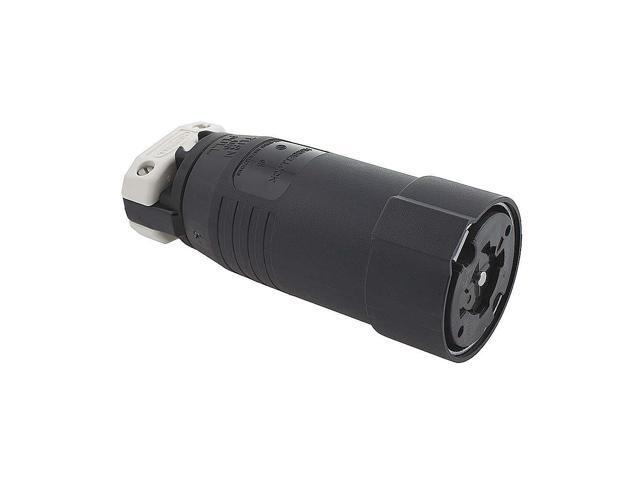 HUBBELL WIRING DEVICE-KELLEMS HBL25414B Locking Connector, Non-NEMA, 20/30 A,