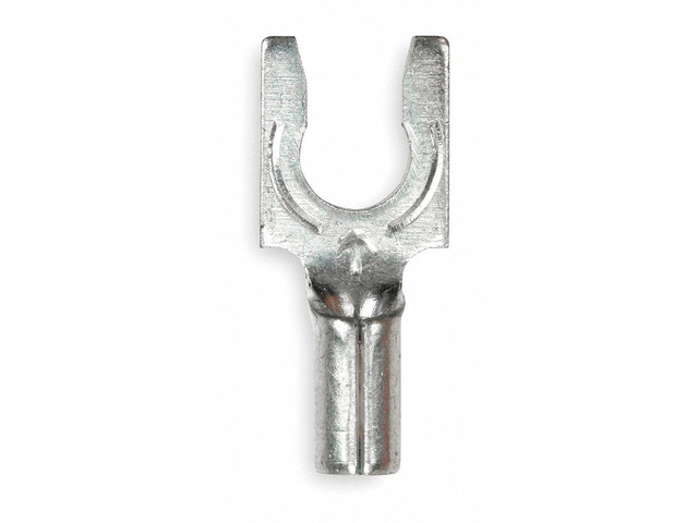 3M MU18-8FLX Fork Terminal, #8 Stud Size, 18 AWG, 600 V, Bare Insulated, Bare,