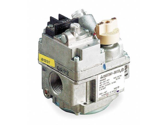 ROBERTSHAW 700-400 Gas Valve, NG/LP, Standing Pilot, 24VAC, 3.5 in wc,