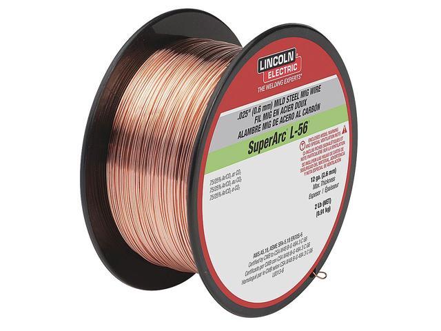 LINCOLN ELECTRIC ED030631 MIG Welding Wire,L-56,.030,Spool