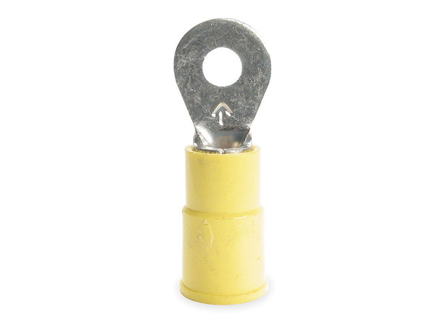 3M MVU10-6RX Ring Terminal, #6 Stud Size, 10 AWG, 600 V, Vinyl Insulated,