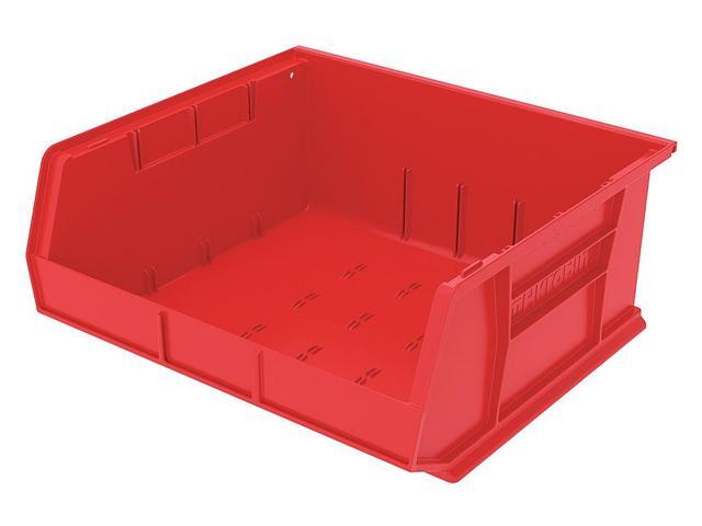 AKRO-MILS 30250RED Hang & Stack Storage Bin, 16-1/2 in W x 14-3/4 in L x 7 in