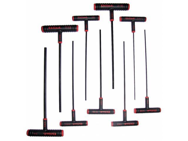 EKLIND 60909 9 Piece SAE T-Shape Hex Key Set, 60909
