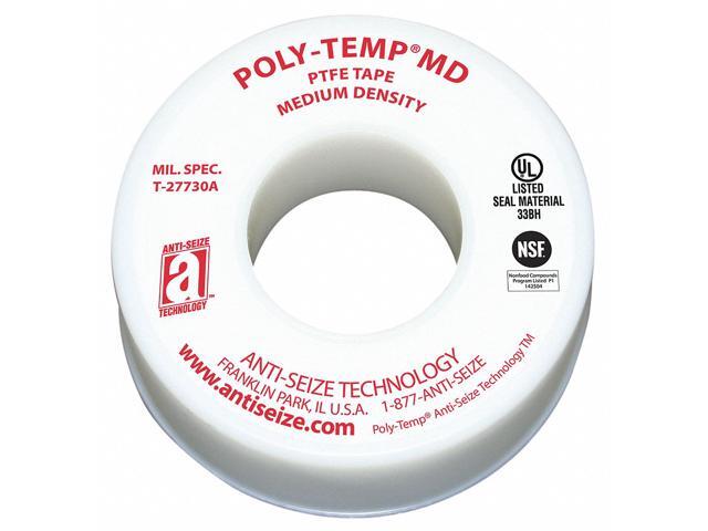 ANTI-SEIZE TECHNOLOGY 16060 Thread Sealant Tape, Poly-Temp, Medium Density, 1