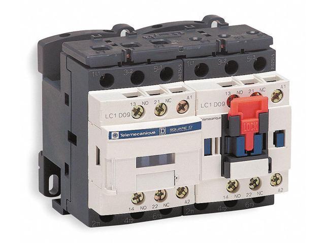 SCHNEIDER ELECTRIC LC2D09U7V IEC Magnetic Contactor, 3 Poles, 240V AC, 9 A,