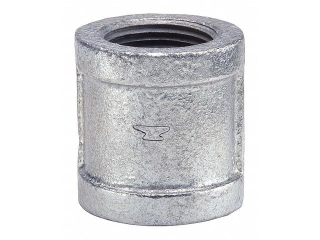 Anvil 1121 Galvanized Malleable Iron Class 150 Right Hand Coupling, 1-1/4'