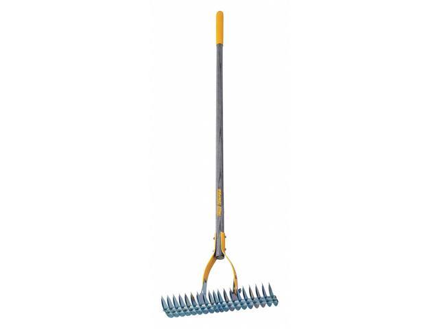 TRUE TEMPER 29140GR 19-tine Thatch Rake with 54'L Hardwood Handle