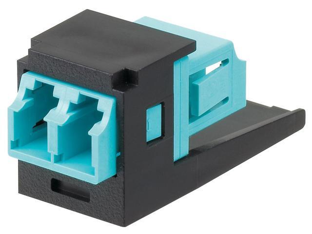 Adapter, Multimode Duplex LC Fiber, Black