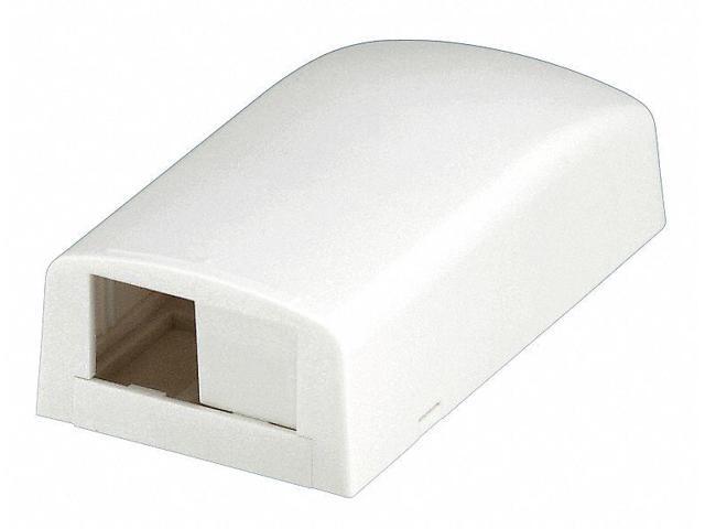PANDUIT CBX2WH-AY Surface Mount Box,Mini Com,2Port,White
