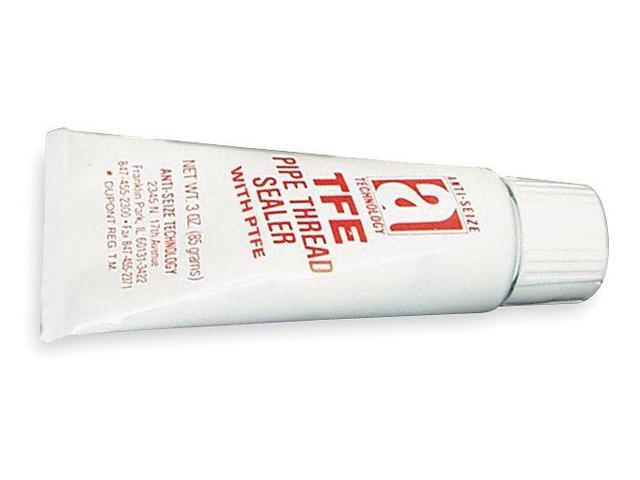 ANTI-SEIZE TECHNOLOGY 14003 Pipe Thread Sealant 3 fl oz, Tube, TFE, Off-White,