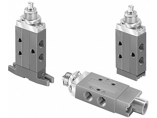 PARKER 410111000 Manual Air Control Valve,4-Way,1/8In NPT